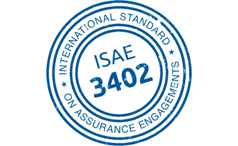 ISAE 3402 certificeringen keurmerk logo