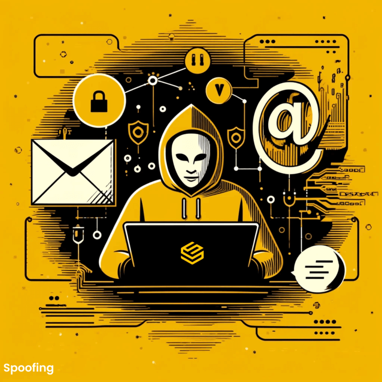 Hacker is bezig met een spoofing e-mail